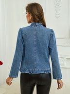 Ruffled Buckle-free Spring And Summer Thin Top