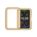 Suitable for Watch Fit Watch Single Row Diamond Half-pack PC Plating Protective Case