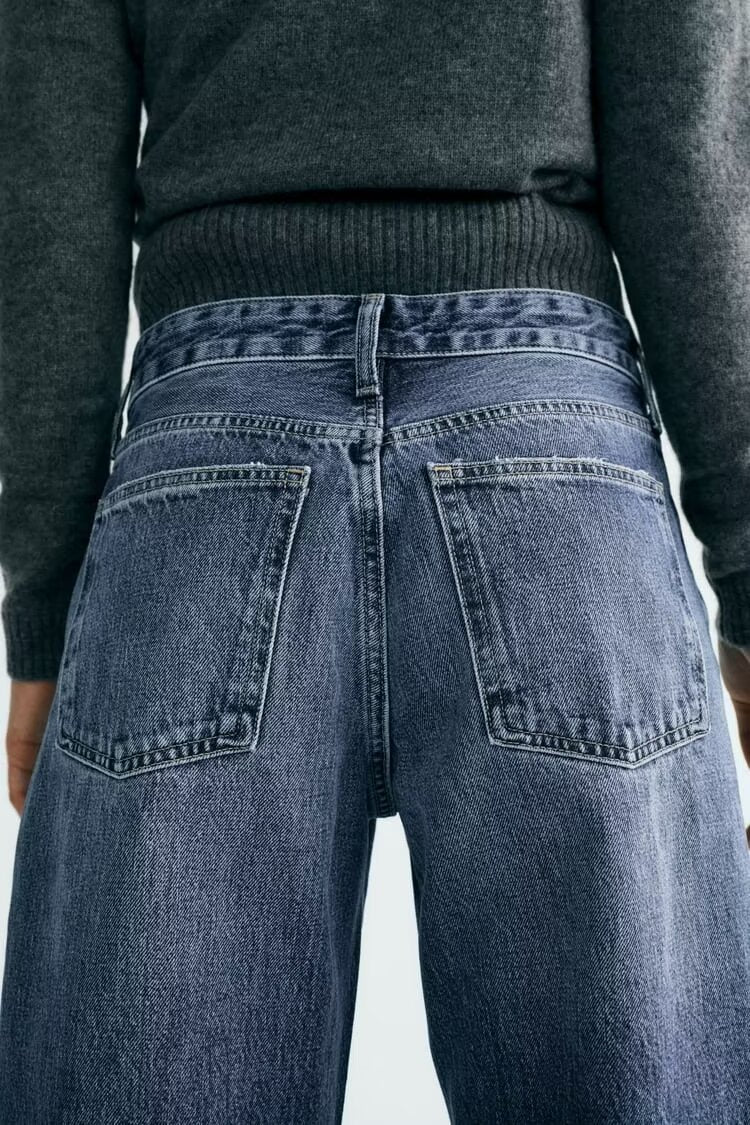 Autumn And Winter Jeans High Waist Straight Pants Women's Wide-leg Pants