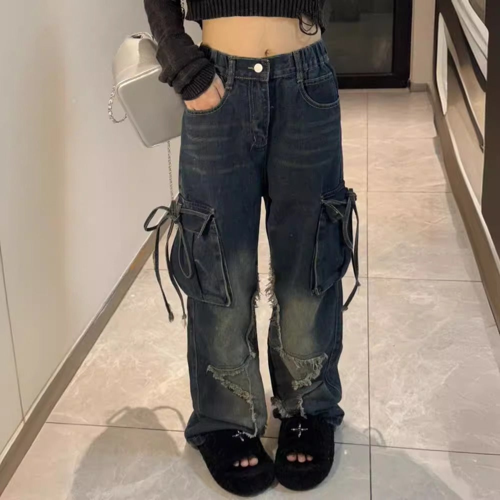 Spring And Autumn American Retro XINGX Women's Jeans