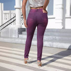 Washed Skinny Pants High Waist Women's Jeans