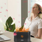 120ml Cool Mist Humidifier Ultrasonic Aroma Essential Oil Diffuser With Soothing Sounds 7 Color Night Lights Waterless Auto Off For Relaxation And Sleeping