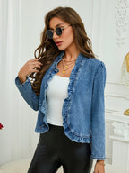 Ruffled Buckle-free Spring And Summer Thin Top