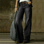 European And American Leisure Straight Wide-leg Pants Women's Clothes Hot-selling Jeans