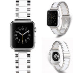 22mm Interface Stainless Steel Three Beads Ceramic Strap Metal Link