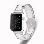 22mm Interface Stainless Steel Three Beads Ceramic Strap Metal Link