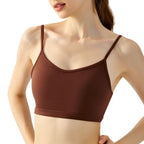 Yoga Vest Women's Water Drop Fixed Cup Spaghetti Strap Underwear